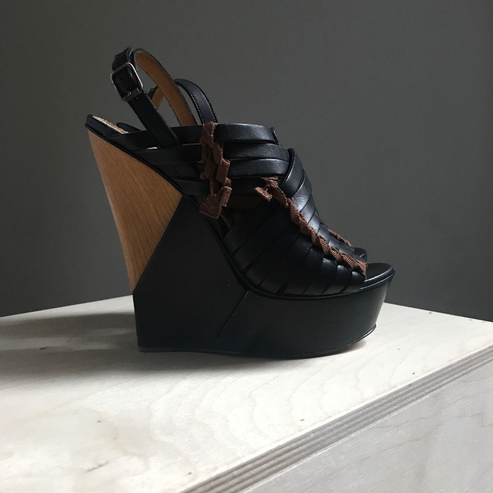 LANVIN - Wedge Sandal with Weaving